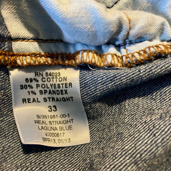 Gap 1969 Denim real Straight fit shorts quality Mom shorts Sz 16/33 - Picture 3 of 4